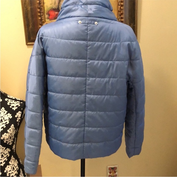 💙 Laurier & Co, Silky comfy lightweight puffer jacket snaps close 🇨🇦 - Picture 13 of 15
